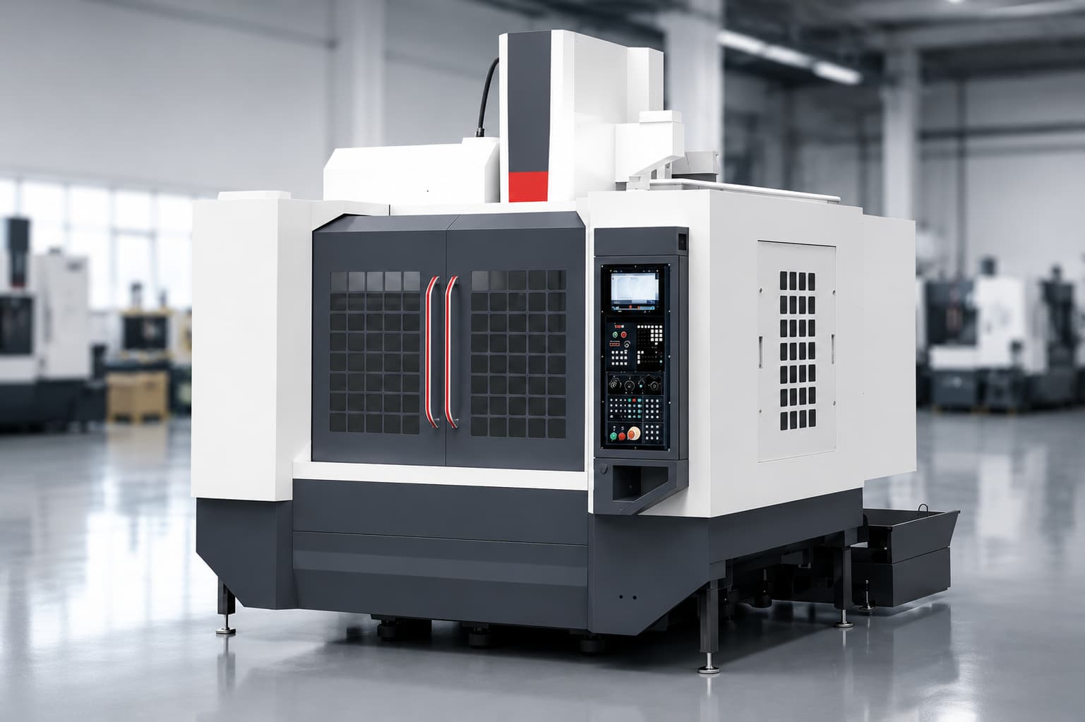 VMC Machine Operation Guide: Startup, Tool Setting, Work Offsets, Machining and Shutdown