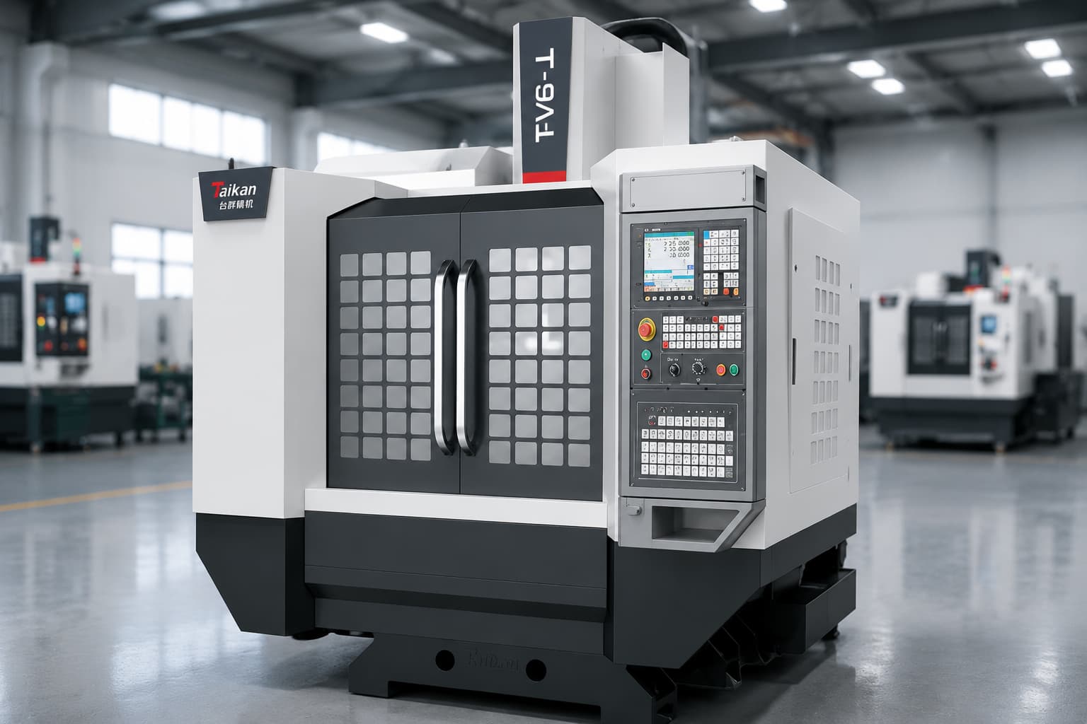 vertical machining center working vertical machining center working