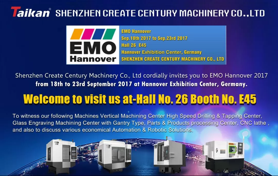 Taikan will attend EMO Hannover 2017 in big scale