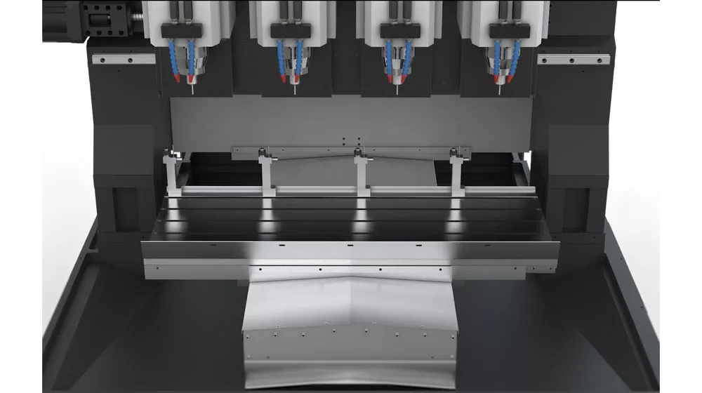 Four-Spindle Rigid Tapping Capability