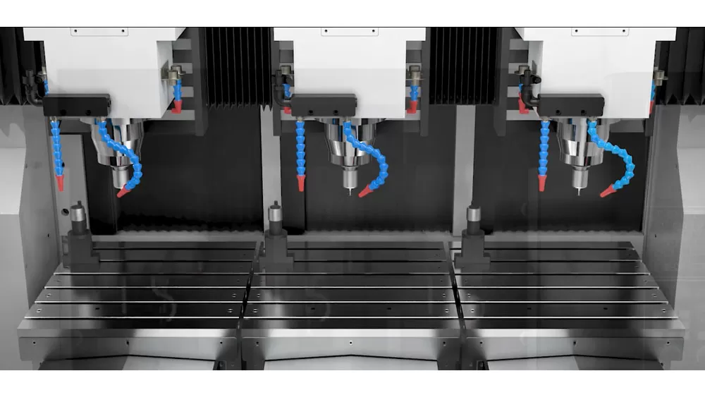 Three-Spindle, Three-Channel Design