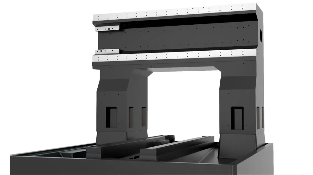 Gantry-Style Mineral Casting Bed and Beam