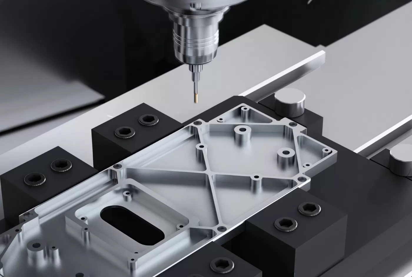 Semi-Finishing of robot components Semi-Finishing of robot components