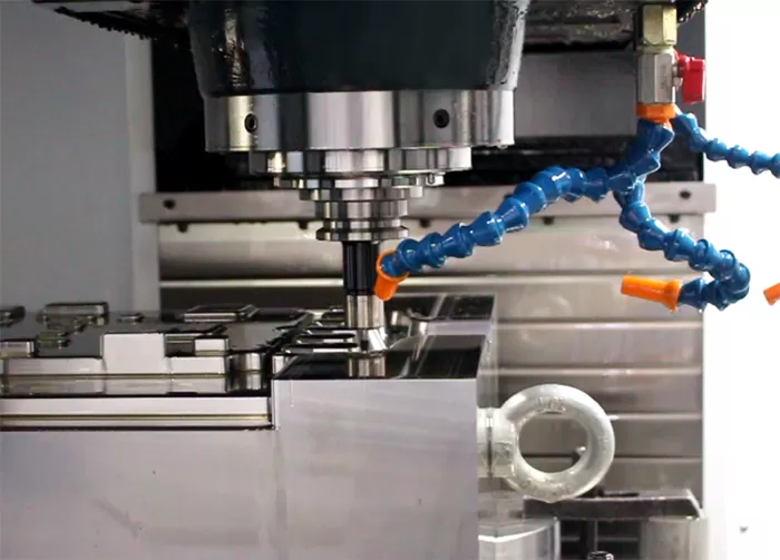 vertical machining center structural features diagram